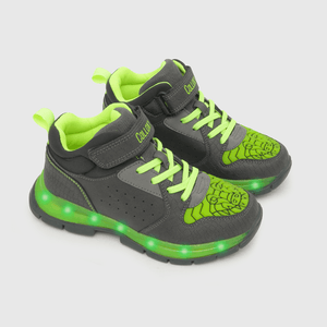 Zapatilla luces de niño lúdica negro