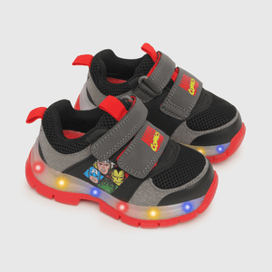 Zapatilla luces de niño Marvel gris