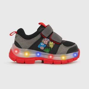 Zapatilla luces de niño Marvel gris