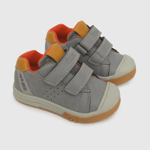 Zapato de niño 2 velcros gris