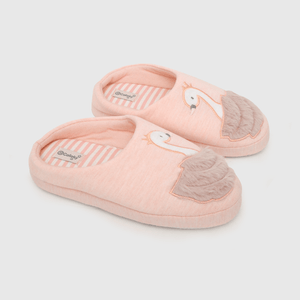 Pantufla para niña gris