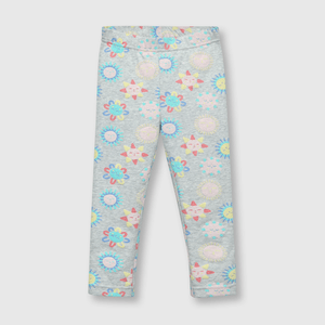 Leggings de bebé niña estampada de bebe niña estampada gris