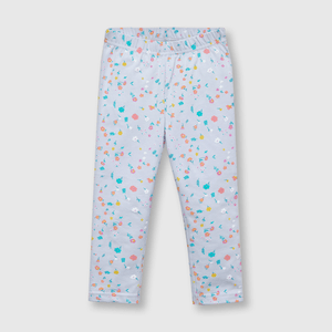 Leggings de bebé niña estampada de bebe niña estampada lila