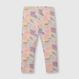 Leggings de bebé niña estampada de bebe niña estampada rosada