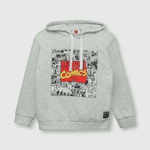 Polerón de niño Marvel comics gris