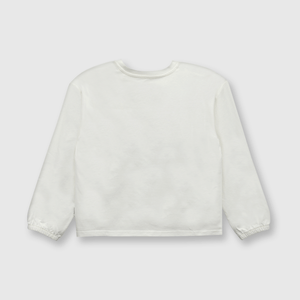 Polo de niña Minnie blanca