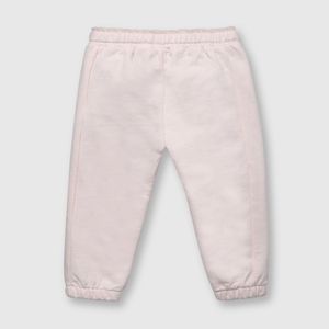 Pantalón de bebe niña reciclado beige