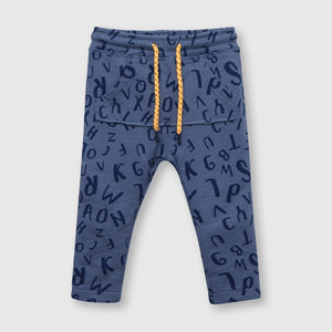 Pantalón de bebé niño estampado de bebe niño estampado azul