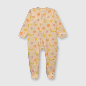 Pijama de bebe niña algodón damasco