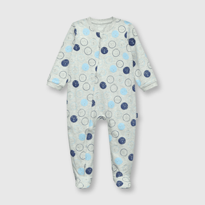Pijama de bebe niño algodón gris