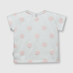 Polo de bebé niña Minnie blanca
