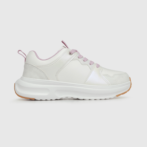 Zapatilla de niña cordones chunky blanco