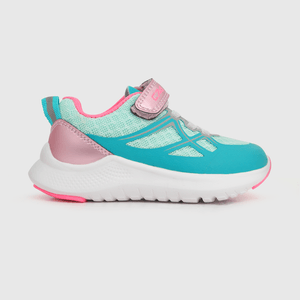 Zapatilla deportiva de niña caña baja celeste