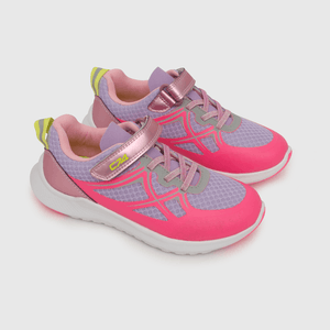 Zapatilla deportiva de niña velcro elastico de niña velcro elástico morado