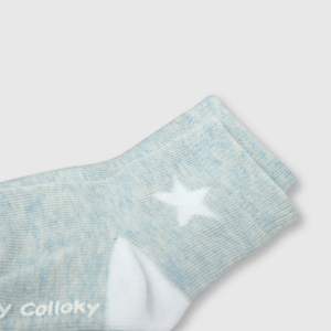 Medias deportivas de bebe niño 3 pack estrella celeste