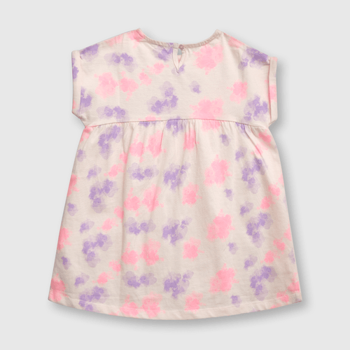 Vestido de bebé niña estampado rosado