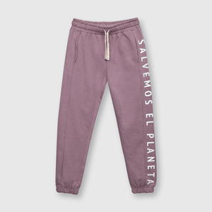 Pantalón de niña reciclado lila