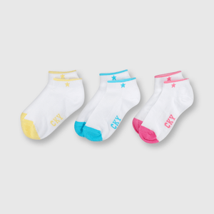 Medias corto de niña 3 pack Cky blanco
