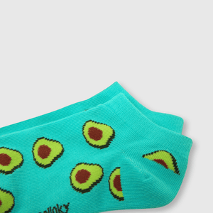 Medias corto de niña 3 pack frutas celeste