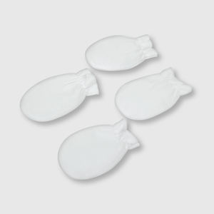 Miton de bebe 3 pack de algodón blanco