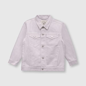 Chaqueta de mezclilla niña lila