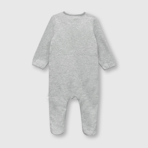 Enterizo de bebe niña estampado de bebé niña estampado gris