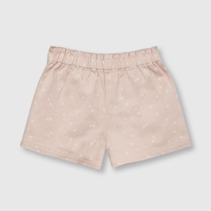 Short de bebe niña recogido rosado