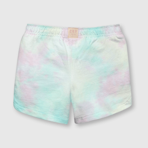 Short de bebe niña tie dyed rosado