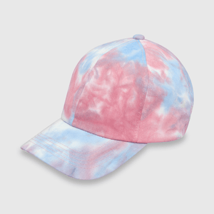 Gorro de niña tie dyed rosado