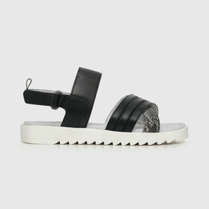 Sandalia de niña velcro negro