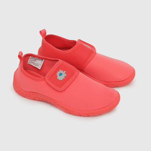 Aqua de niña sock velcro rojo