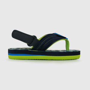 Hawaiana de niño velcro corto azul