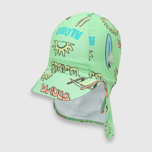 Gorro de bebe niño con filtro Uv verde