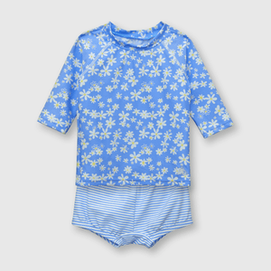 Tankini de bebe niña con filtro Uv azul