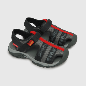 Sandalia de niño velcro Marvel gris