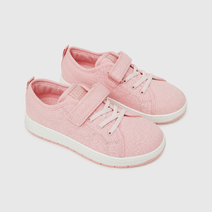 Zapatilla de niña lona rosado