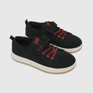 Zapatilla de niño lona negro