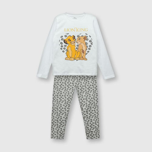 Pijama de niña Simba gris