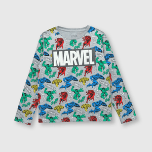 Pijama de niño Marvel comics gris