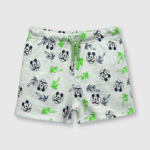 Bermuda de bebé niño Mickey de bebe niño Mickey gris