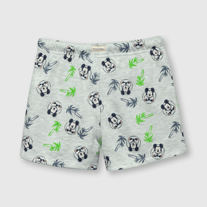 Bermuda de bebé niño Mickey de bebe niño Mickey gris