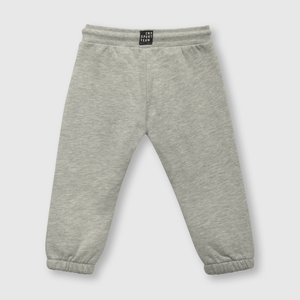 Pantalón de bebé niño buzo con elastico Gris melange