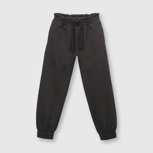 Pantalón de niña cintura recogida marengo