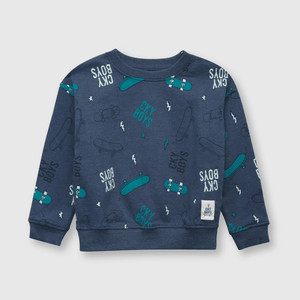 Polerón de bebe niño skate de bebé niño skate gray denim
