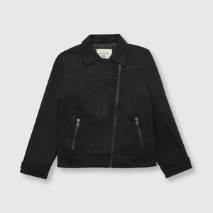 Chaqueta de niña biker negro / black