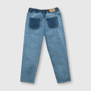 Jeans de niña mom fit light blue