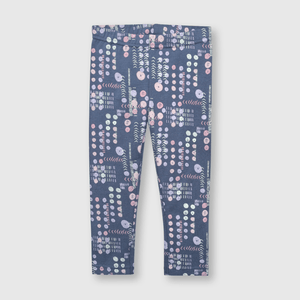 Leggings de bebé niña estampada de bebe niña estampada azulino