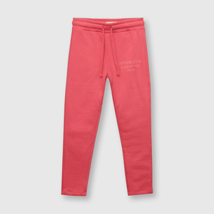 Pantalón de niña de buzo estampado fucsia