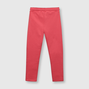 Pantalón de niña de buzo estampado fucsia