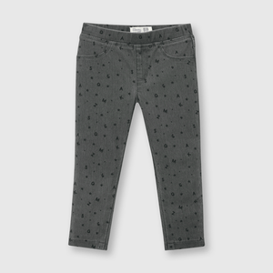 Jegging de bebé niña elasticado Grafito